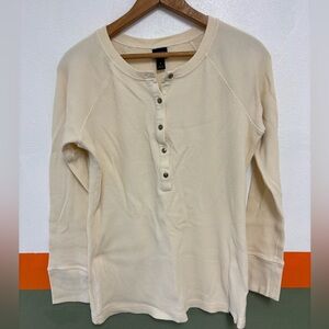 Patagonia Long Sleeve Cream Henley